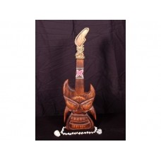24" Hawaiian GUITAR TIKI Mask Tropical Decor Polynesian Art. Gifts with Aloha   182010237135